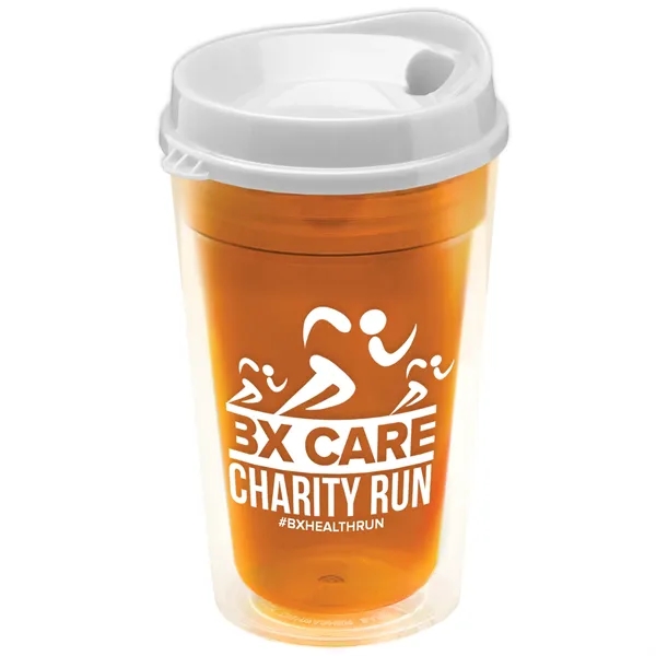 16 oz. Double-Wall Insulated Transparent Tumbler with Auto Sip Lid... from ASI 40480 Koozie Group