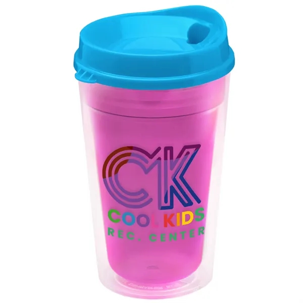 16 oz. Double-Wall Insulated Transparent Tumbler with Auto Sip Lid... from ASI 40480 Koozie Group