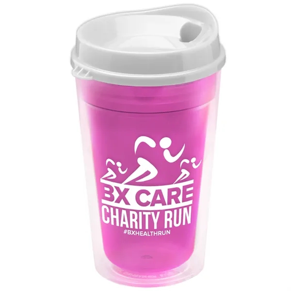 16 oz. Double-Wall Insulated Transparent Tumbler with Auto Sip Lid... from ASI 40480 Koozie Group