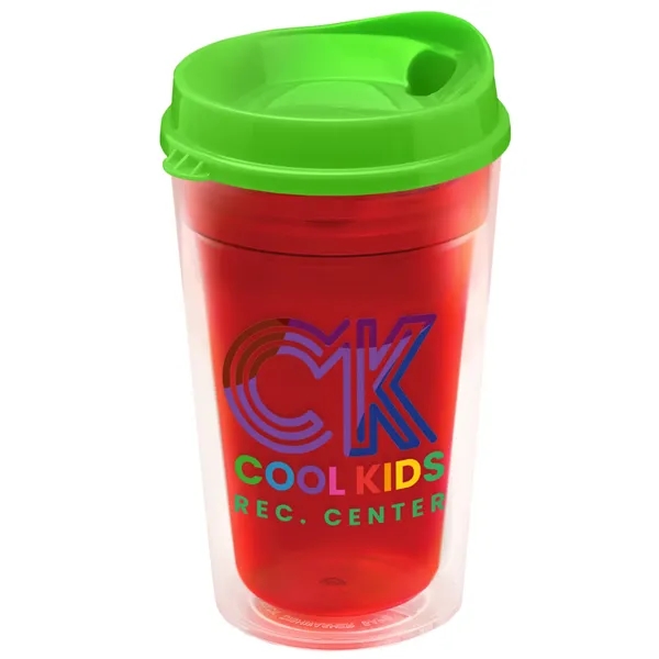 16 oz. Double-Wall Insulated Transparent Tumbler with Auto Sip Lid... from ASI 40480 Koozie Group