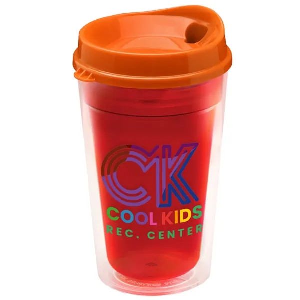 16 oz. Double-Wall Insulated Transparent Tumbler with Auto Sip Lid... from ASI 40480 Koozie Group