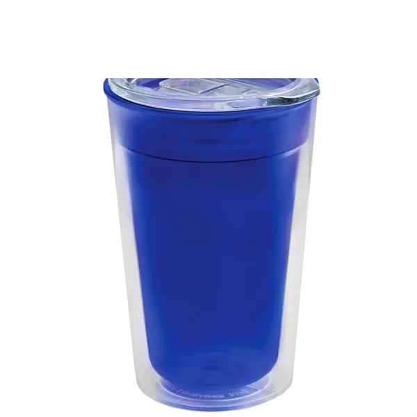 16 oz. Double-Wall Insulated Transparent Tumbler with Auto Sip Lid... from ASI 40480 Koozie Group