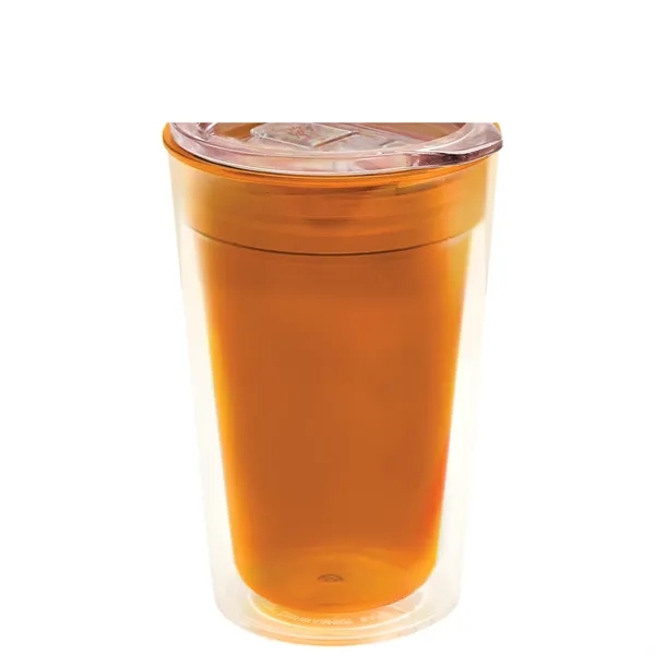 16 oz. Double-Wall Insulated Transparent Tumbler with Auto Sip Lid... from ASI 40480 Koozie Group