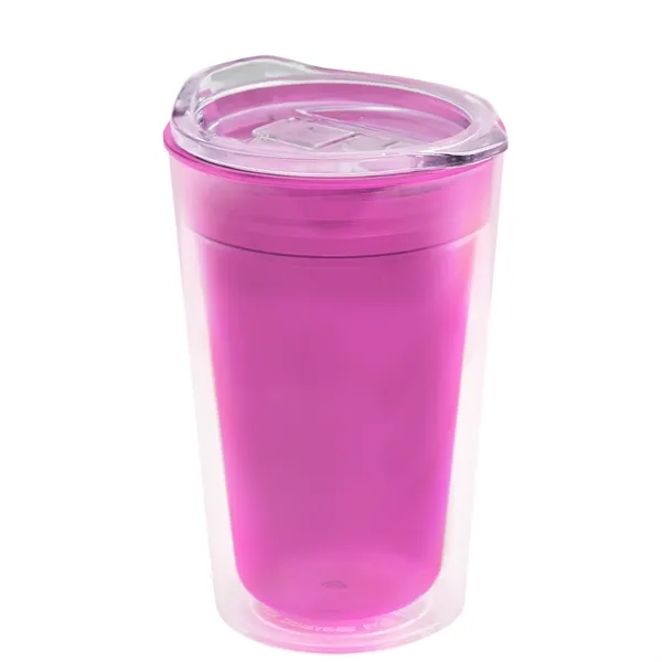 16 oz. Double-Wall Insulated Transparent Tumbler with Auto Sip Lid... from ASI 40480 Koozie Group