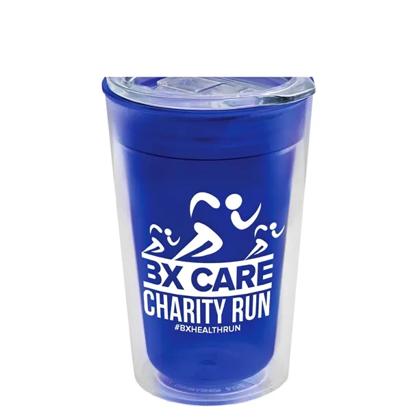 16 oz. Double-Wall Insulated Transparent Tumbler with Auto Sip Lid... from ASI 40480 Koozie Group