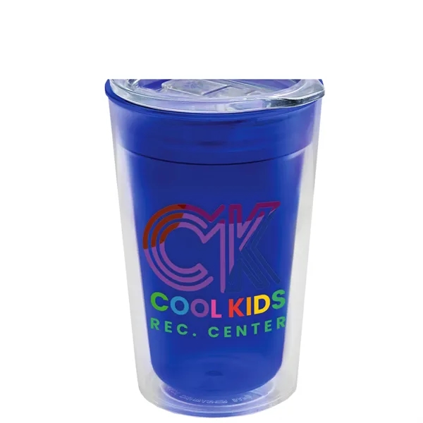 16 oz. Double-Wall Insulated Transparent Tumbler with Auto Sip Lid... from ASI 40480 Koozie Group