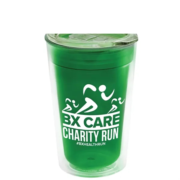 16 oz. Double-Wall Insulated Transparent Tumbler with Auto Sip Lid... from ASI 40480 Koozie Group