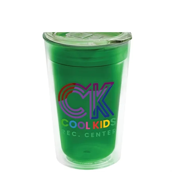 16 oz. Double-Wall Insulated Transparent Tumbler with Auto Sip Lid... from ASI 40480 Koozie Group