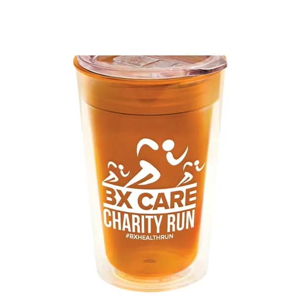 16 oz. Double-Wall Insulated Transparent Tumbler with Auto Sip Lid... from ASI 40480 Koozie Group