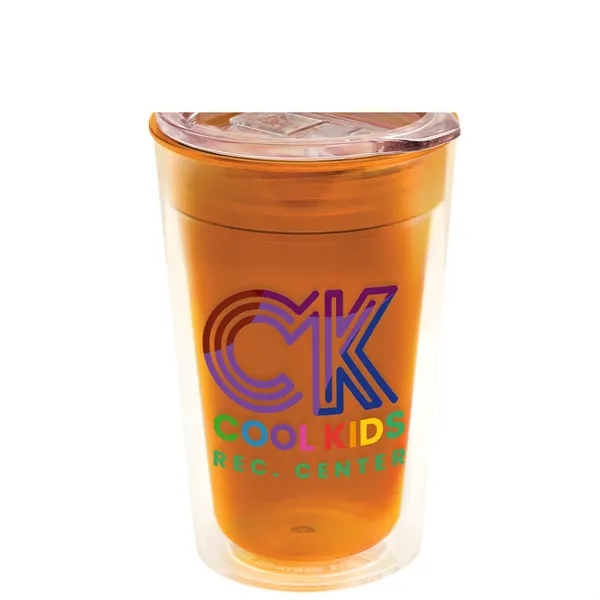 16 oz. Double-Wall Insulated Transparent Tumbler with Auto Sip Lid... from ASI 40480 Koozie Group
