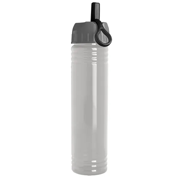 32 oz. Transparent Bottle with Ring Straw lid. Slim Cylinder Design... from ASI 40480 Koozie Group