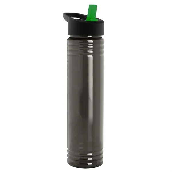 32 oz. Transparent Bottle with Flip Straw lid. Slim Cylinder Design... from ASI 40480 Koozie Group