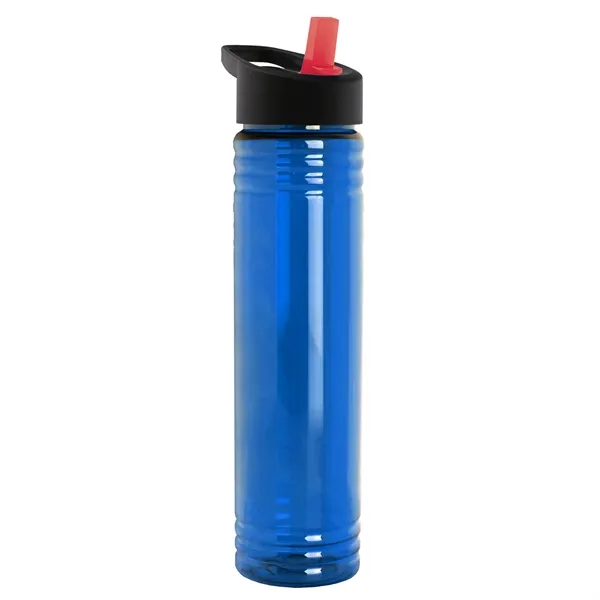 32 oz. Transparent Bottle with Flip Straw lid. Slim Cylinder Design... from ASI 40480 Koozie Group