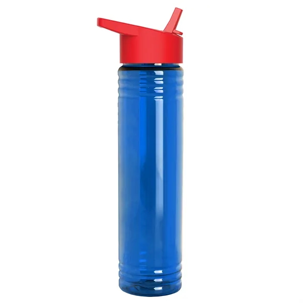 32 oz. Transparent Bottle with Flip Straw lid. Slim Cylinder Design... from ASI 40480 Koozie Group