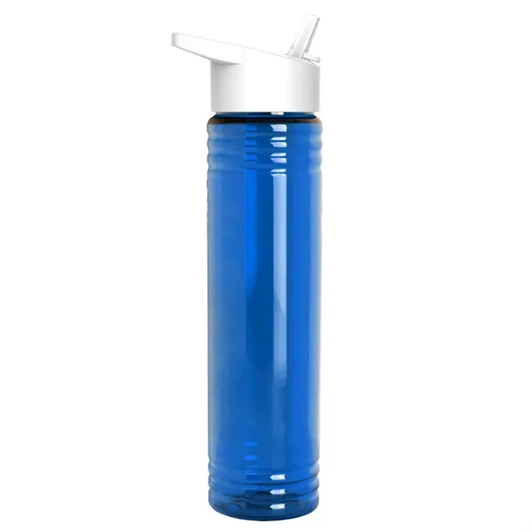 32 oz. Transparent Bottle with Flip Straw lid. Slim Cylinder Design... from ASI 40480 Koozie Group