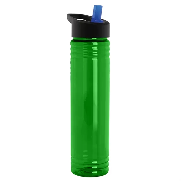 32 oz. Transparent Bottle with Flip Straw lid. Slim Cylinder Design... from ASI 40480 Koozie Group