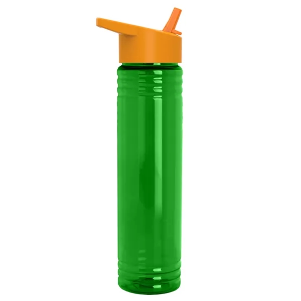 32 oz. Transparent Bottle with Flip Straw lid. Slim Cylinder Design... from ASI 40480 Koozie Group
