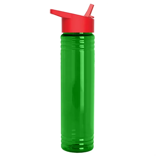 32 oz. Transparent Bottle with Flip Straw lid. Slim Cylinder Design... from ASI 40480 Koozie Group