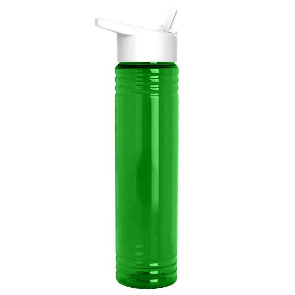32 oz. Transparent Bottle with Flip Straw lid. Slim Cylinder Design... from ASI 40480 Koozie Group