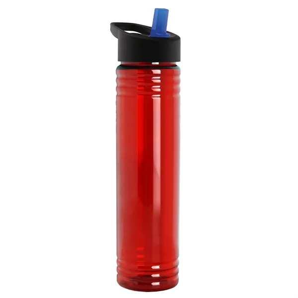 32 oz. Transparent Bottle with Flip Straw lid. Slim Cylinder Design... from ASI 40480 Koozie Group