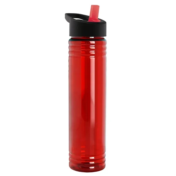 32 oz. Transparent Bottle with Flip Straw lid. Slim Cylinder Design... from ASI 40480 Koozie Group