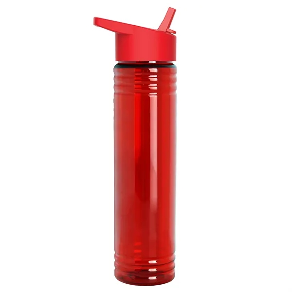 32 oz. Transparent Bottle with Flip Straw lid. Slim Cylinder Design... from ASI 40480 Koozie Group
