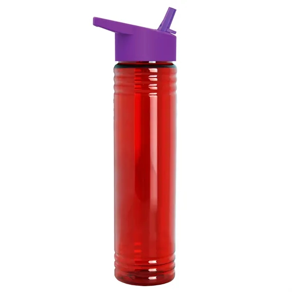 32 oz. Transparent Bottle with Flip Straw lid. Slim Cylinder Design... from ASI 40480 Koozie Group