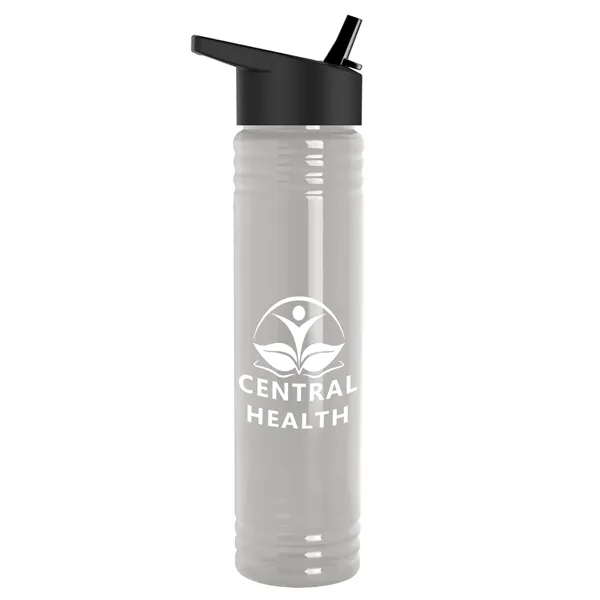 32 oz. Transparent Bottle with Flip Straw lid. Slim Cylinder Design... from ASI 40480 Koozie Group