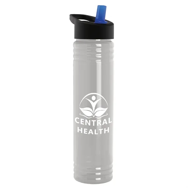 32 oz. Transparent Bottle with Flip Straw lid. Slim Cylinder Design... from ASI 40480 Koozie Group