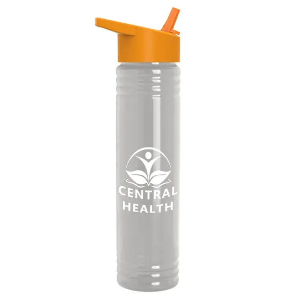 32 oz. Transparent Bottle with Flip Straw lid. Slim Cylinder Design... from ASI 40480 Koozie Group