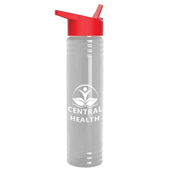 32 oz. Transparent Bottle with Flip Straw lid. Slim Cylinder Design... from ASI 40480 Koozie Group