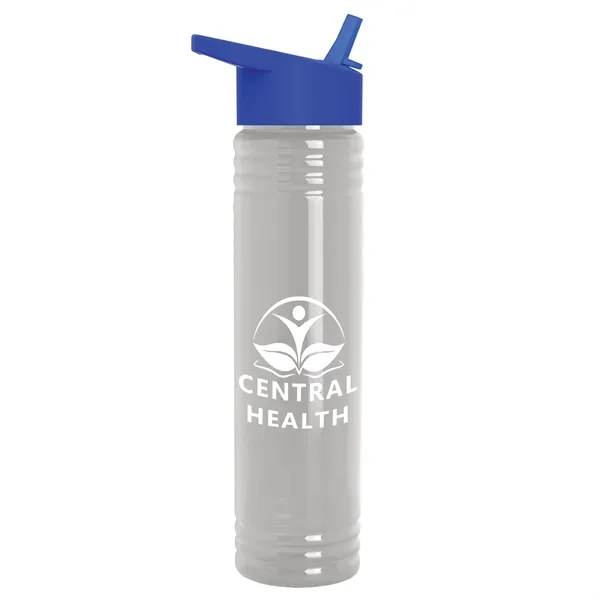 32 oz. Transparent Bottle with Flip Straw lid. Slim Cylinder Design... from ASI 40480 Koozie Group