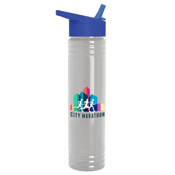 32 oz. Transparent Bottle with Flip Straw lid. Slim Cylinder Design... from ASI 40480 Koozie Group