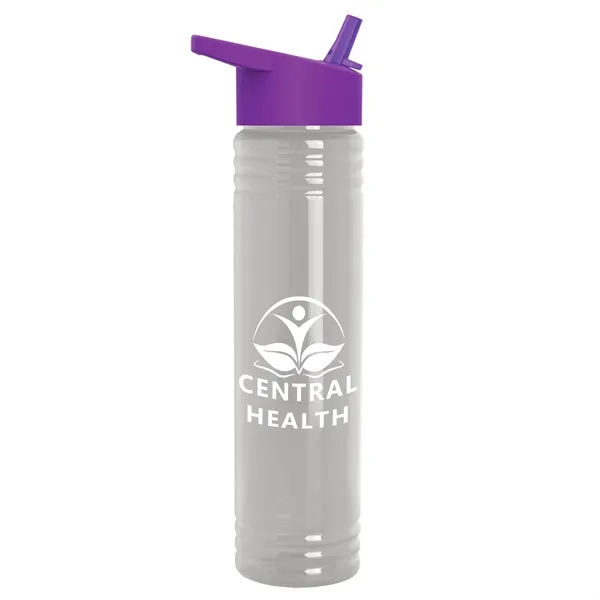 32 oz. Transparent Bottle with Flip Straw lid. Slim Cylinder Design... from ASI 40480 Koozie Group