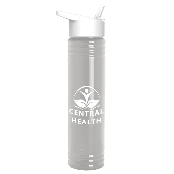 32 oz. Transparent Bottle with Flip Straw lid. Slim Cylinder Design... from ASI 40480 Koozie Group