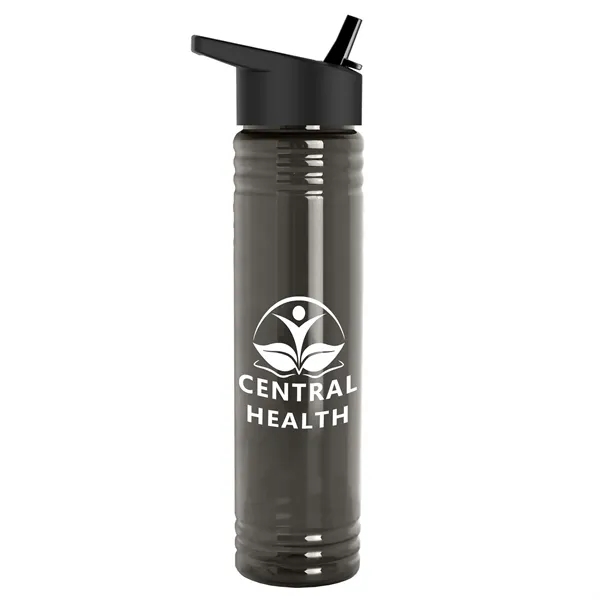 32 oz. Transparent Bottle with Flip Straw lid. Slim Cylinder Design... from ASI 40480 Koozie Group