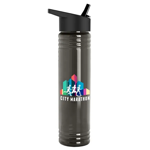 32 oz. Transparent Bottle with Flip Straw lid. Slim Cylinder Design... from ASI 40480 Koozie Group