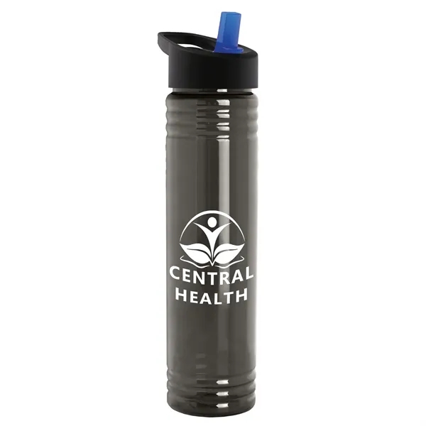 32 oz. Transparent Bottle with Flip Straw lid. Slim Cylinder Design... from ASI 40480 Koozie Group