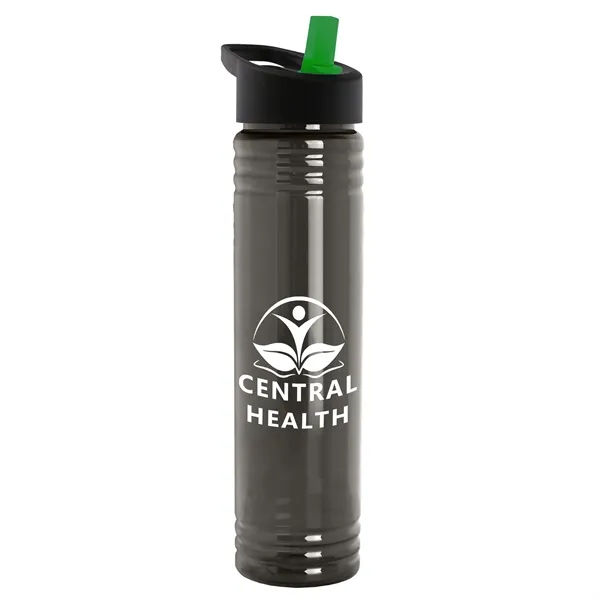 32 oz. Transparent Bottle with Flip Straw lid. Slim Cylinder Design... from ASI 40480 Koozie Group