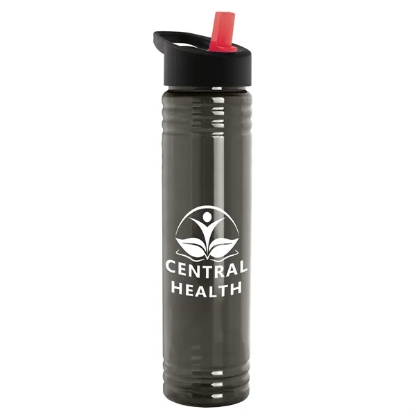 32 oz. Transparent Bottle with Flip Straw lid. Slim Cylinder Design... from ASI 40480 Koozie Group