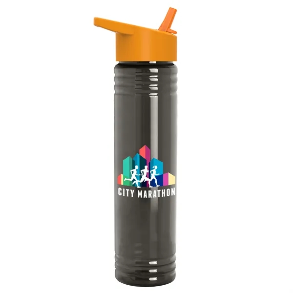32 oz. Transparent Bottle with Flip Straw lid. Slim Cylinder Design... from ASI 40480 Koozie Group