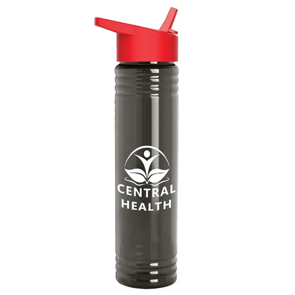 32 oz. Transparent Bottle with Flip Straw lid. Slim Cylinder Design... from ASI 40480 Koozie Group