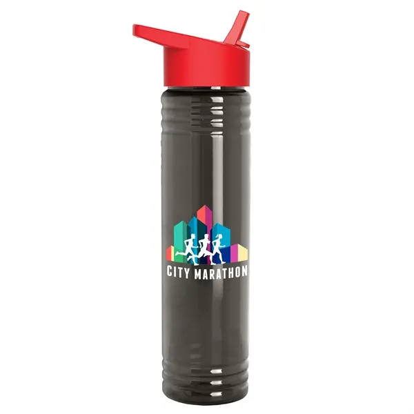 32 oz. Transparent Bottle with Flip Straw lid. Slim Cylinder Design... from ASI 40480 Koozie Group