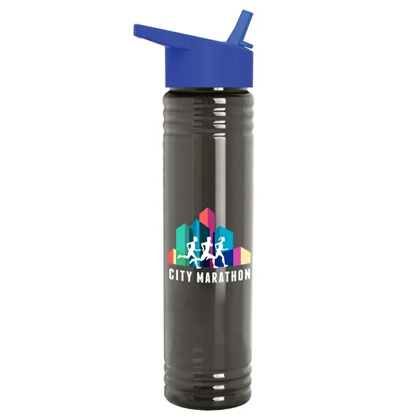 32 oz. Transparent Bottle with Flip Straw lid. Slim Cylinder Design... from ASI 40480 Koozie Group