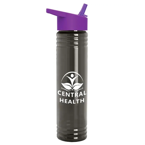 32 oz. Transparent Bottle with Flip Straw lid. Slim Cylinder Design... from ASI 40480 Koozie Group