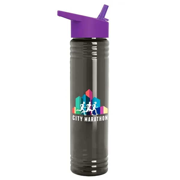 32 oz. Transparent Bottle with Flip Straw lid. Slim Cylinder Design... from ASI 40480 Koozie Group