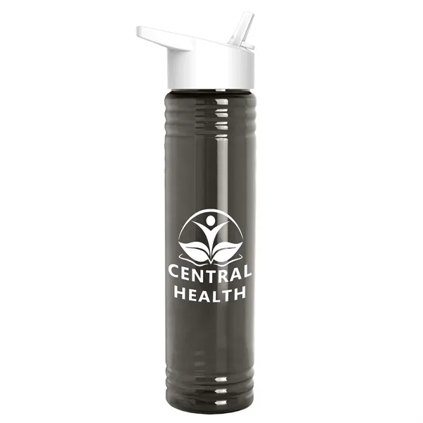 32 oz. Transparent Bottle with Flip Straw lid. Slim Cylinder Design... from ASI 40480 Koozie Group