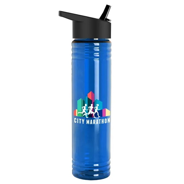 32 oz. Transparent Bottle with Flip Straw lid. Slim Cylinder Design... from ASI 40480 Koozie Group