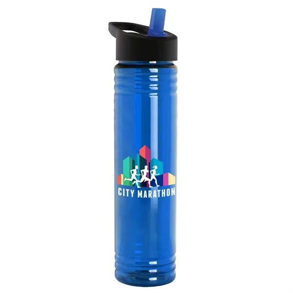 32 oz. Transparent Bottle with Flip Straw lid. Slim Cylinder Design... from ASI 40480 Koozie Group