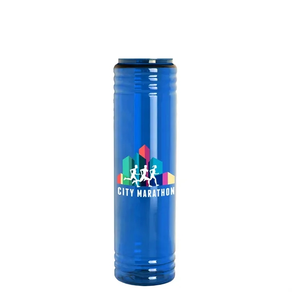 32 oz. Transparent Bottle with Flip Straw lid. Slim Cylinder Design... from ASI 40480 Koozie Group